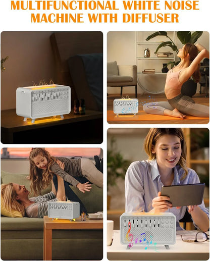 Lampe de nuit à bruit blanc et humidificateur d'aromathérapie