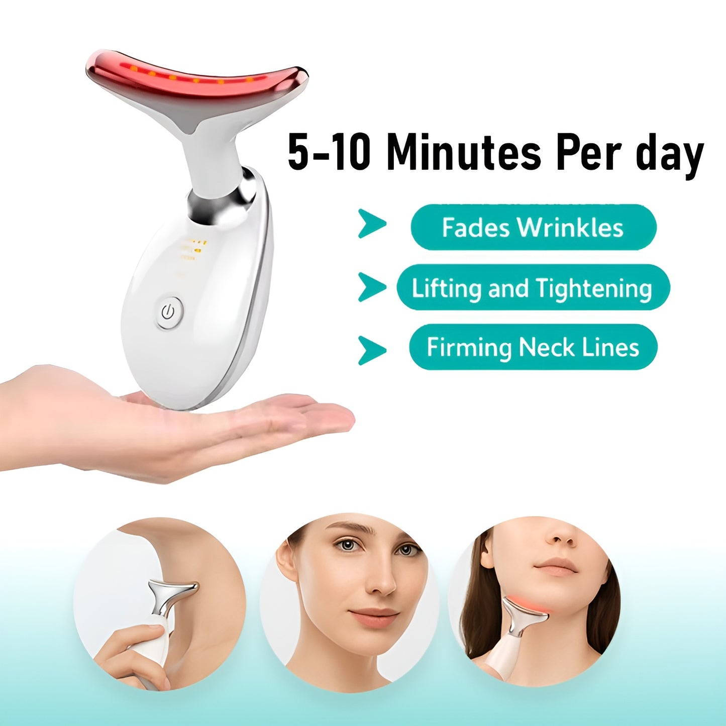 PulseEase™ Facial & Neck Massager